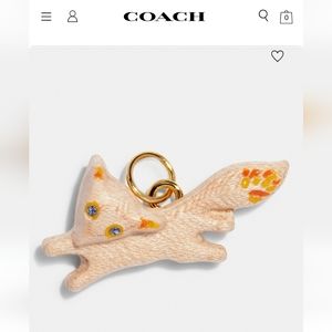 NWT Coach fox charm
